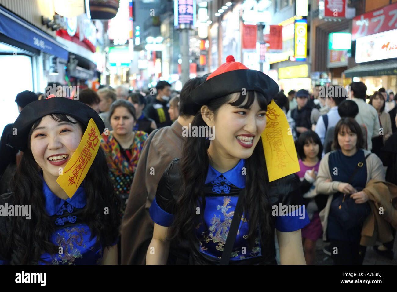 31. Oktober 2019 in Tokio, Japan: Halloween Nacht in Shibuya, Tokio, Japan. Quelle: Michael Steinebach/LBA/Alamy leben Nachrichten Stockfoto