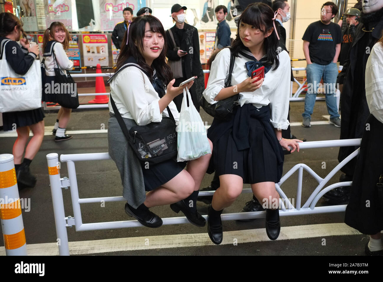 31. Oktober 2019 in Tokio, Japan: Halloween Nacht in Shibuya, Tokio, Japan. Quelle: Michael Steinebach/LBA/Alamy leben Nachrichten Stockfoto