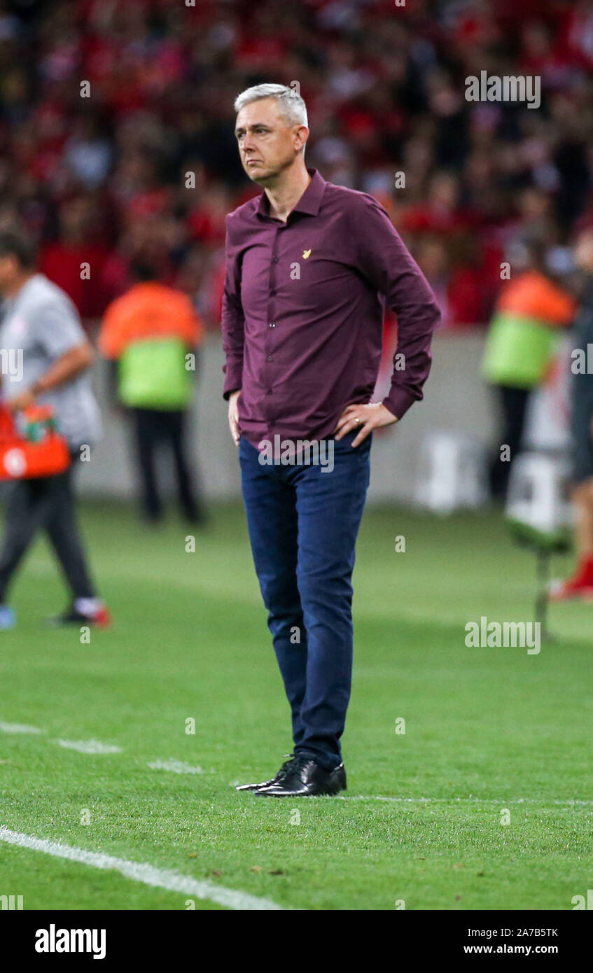 Porto Alegre, Brasilien. 01 Nov, 2019. Serie A Match in Beira Rio Stadion am Donnerstag (31.) in Porto Alegre, RS, Brasilien. Credit: Raul Pereira/FotoArena/Alamy leben Nachrichten Stockfoto