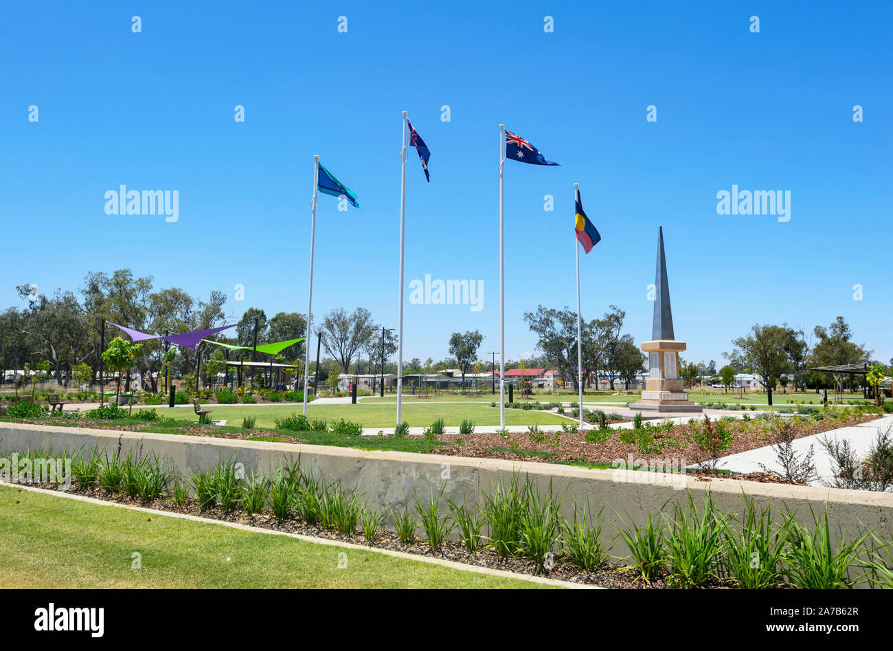 Kriegerdenkmal in Chinchilla botanischen Park, Queensland, Queensland, Australien Stockfoto