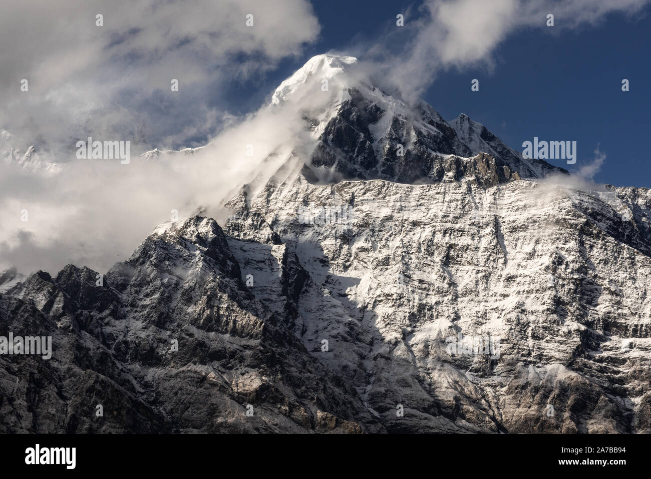 Nepal, Annapurna. Mardi Himal Trek. Stockfoto