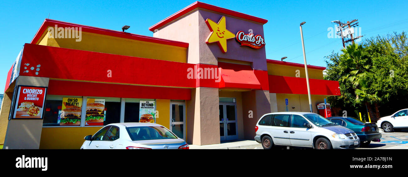 Carl's Jr. Charbroiled Burger, amerikanischen Fast-Food-Restaurant Stockfoto