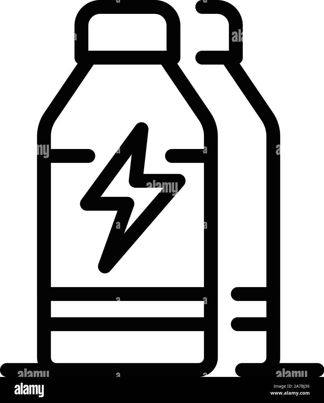 Energy Drink Flasche Symbol, outline Style Stock Vektor