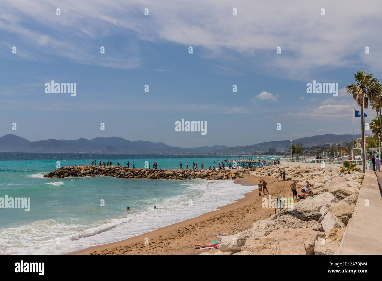 Eine typische Ansicht in Cannes in Frankreich Stockfoto