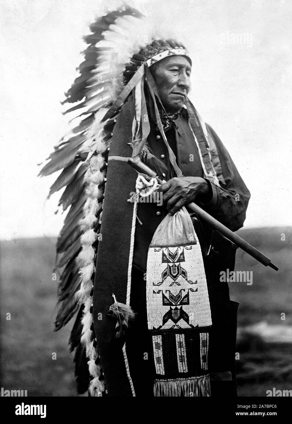 Edward S. Curtis Native American Indians - stinkende Tragen, Dakota indischen Ca. 1905 Stockfoto