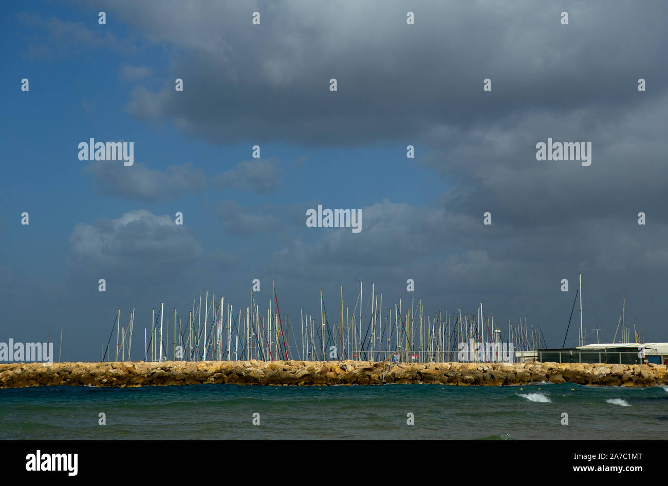 Tel Aviv marina Stockfoto