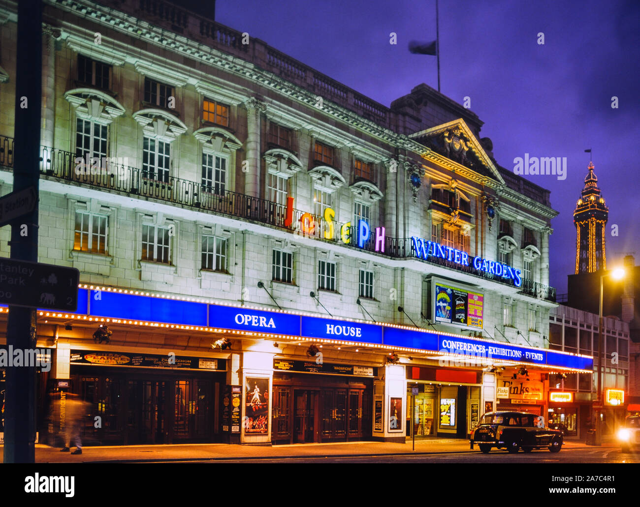 Die Winter Gardens Opernhaus, Blackpool, Lancashire, England, Großbritannien. Ca. 1990 s Stockfoto