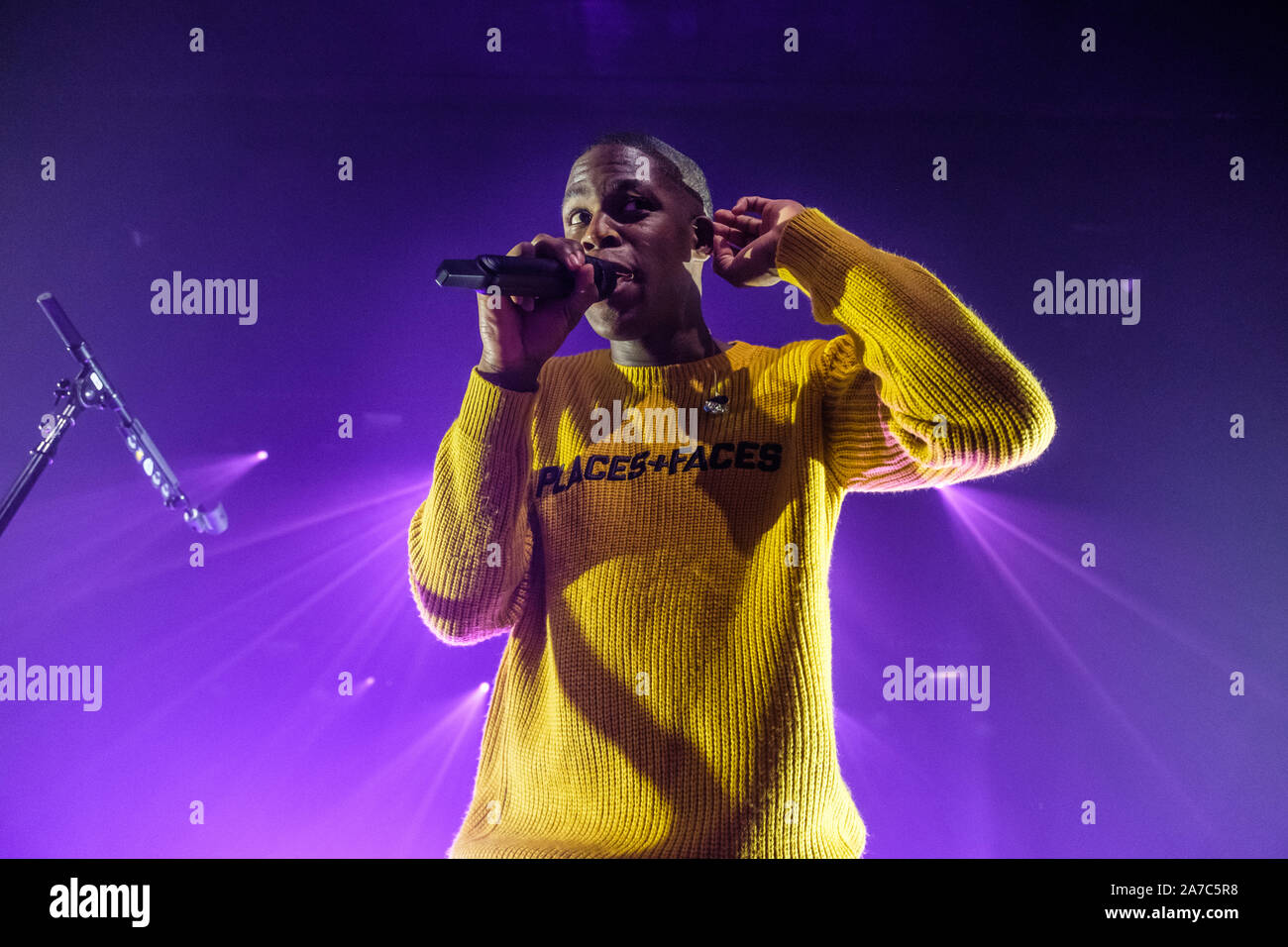 Kopenhagen, Dänemark. 31 Okt, 2019. Der kanadische Sänger, Songwriter und Musiker Daniel Caesar führt ein Live Konzert bei VEGA in Kopenhagen. (Foto: Gonzales Foto/Bo Kallberg/Alamy Live-Nachrichten) Stockfoto