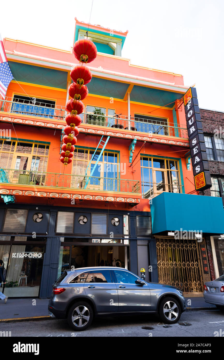 Grant Avenue, Chinatown, San Francisco, Kalifornien, Vereinigte Staaten von Amerika. USA Stockfoto