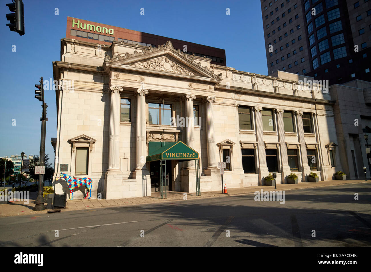 Vincenzos italienisches Restaurant im ehemaligen deutschen Bank Gebäude 150 South Fifth St Louisville Kentucky USA Stockfoto