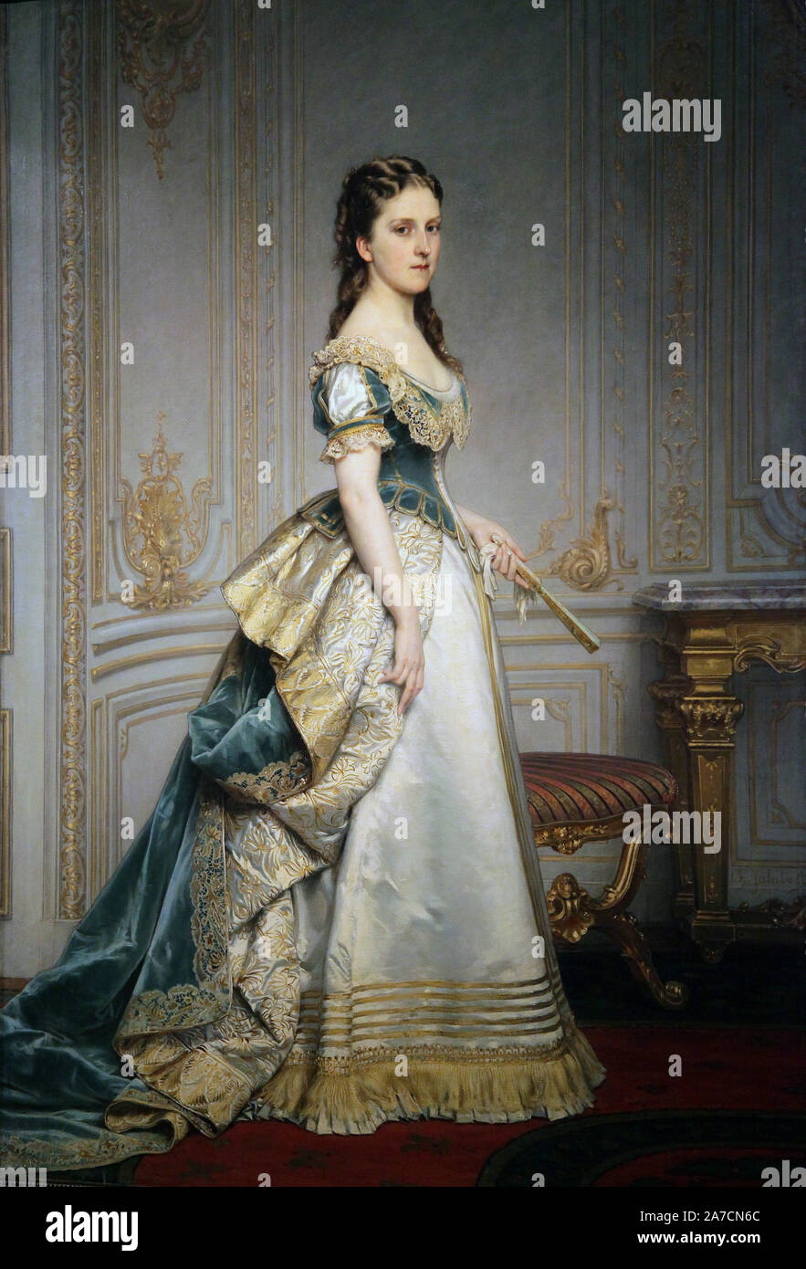 Nadezhda Polovtsova von Charles Francois Langrenee (1819 - 1901) Französischer Maler in der akademischen Stil Stockfoto