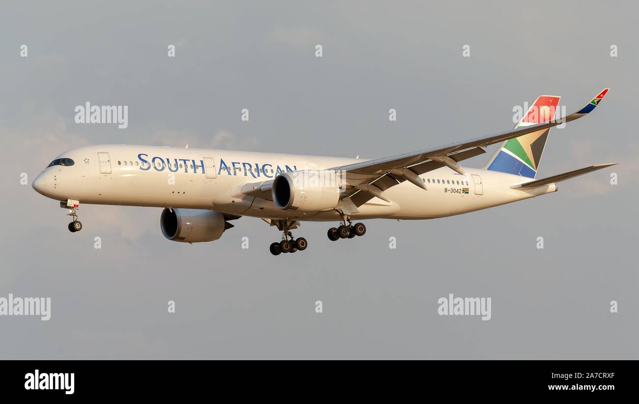 SAA Airbus A350 Stockfoto