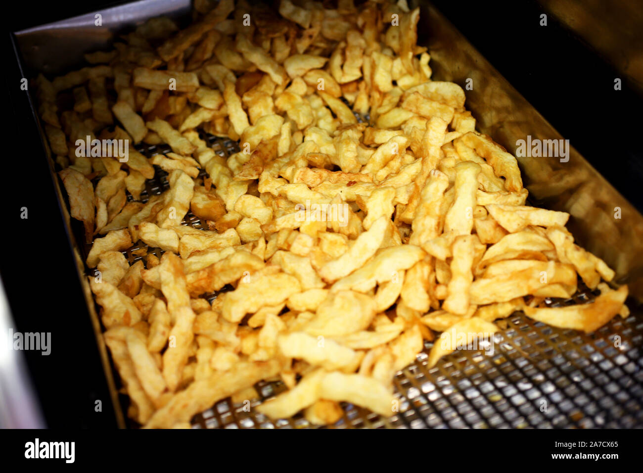 Allgemeine Ansichten von Harry's Fish and Chip Shop in Chichester, West Sussex, UK. Stockfoto