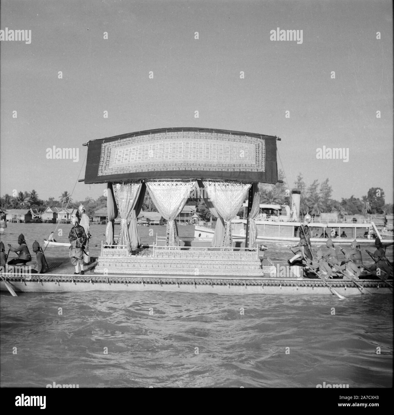 König Bhumibol Adulyadej und Königin Sirikit von Thailand Stockfoto
