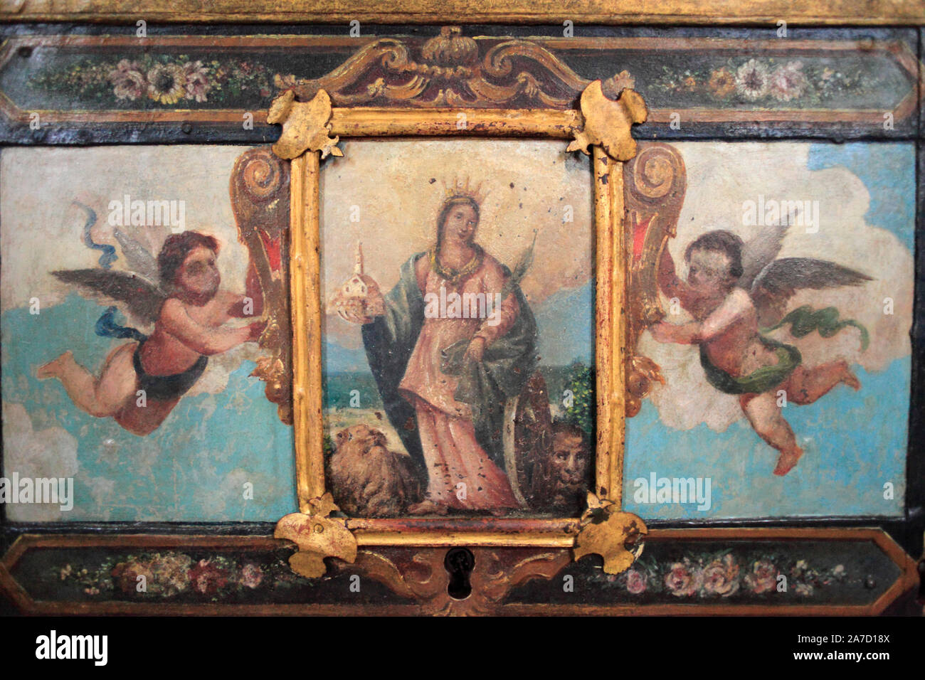 Kroatien, Istrien, Rovinj, der Hl. Euphemia Kathedrale, Sarkophag, relicsof Hl. Euphemia, Stockfoto