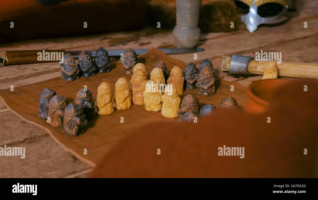 Beliebte Strategy Board Game - tafl Stockfoto