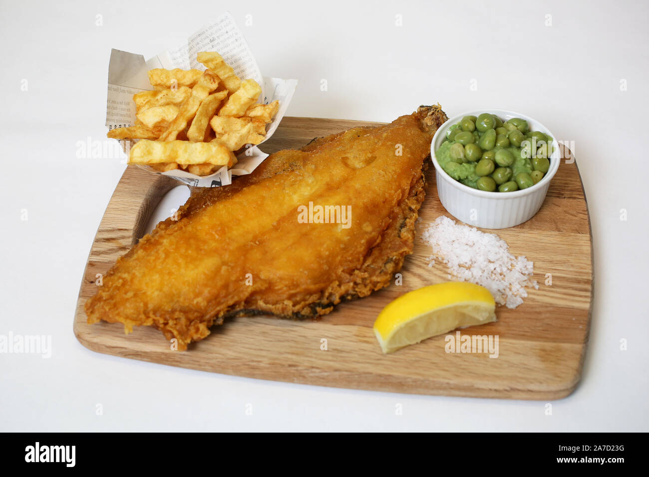 Allgemeine Ansichten von Harry's Fish and Chip Shop in Chichester, West Sussex, UK. Stockfoto