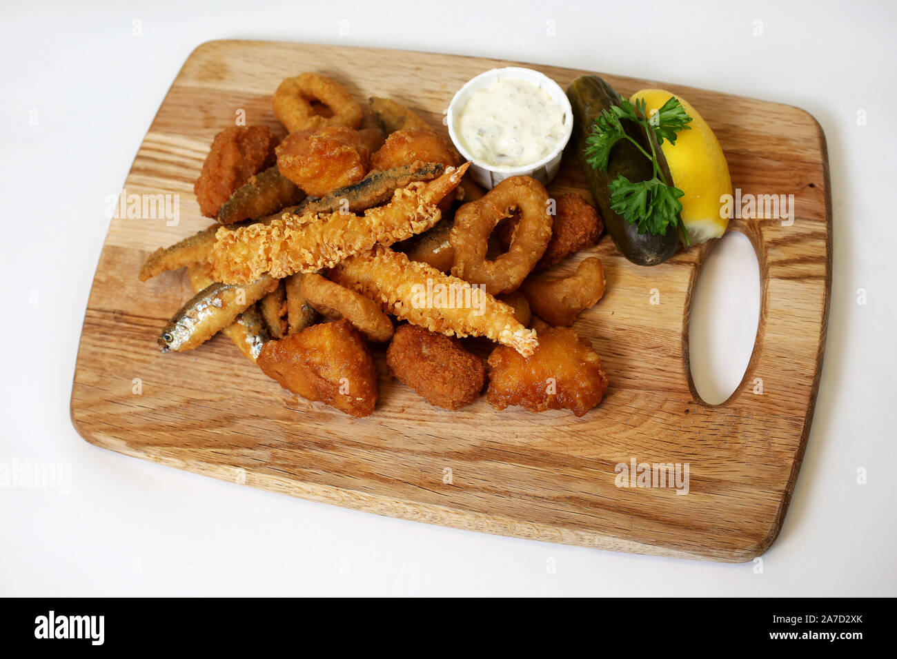 Allgemeine Ansichten von Harry's Fish and Chip Shop in Chichester, West Sussex, UK. Stockfoto