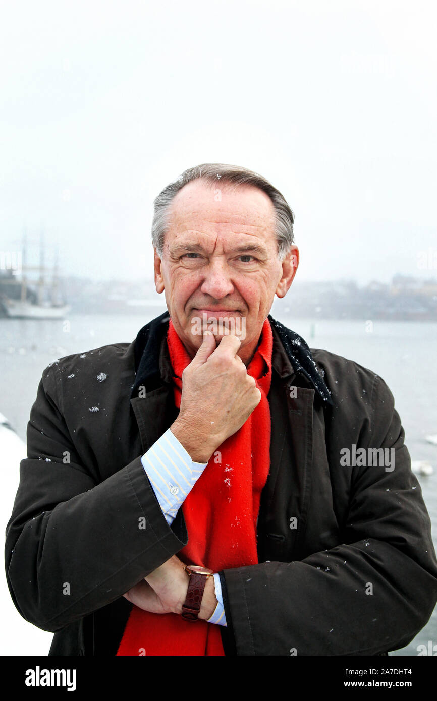 Stockholm, Schweden 20120123 Interview mit der Diplomat und ehemaliger Außenminister Jan Eliasson im Grand Hotel in Stockholm. Foto Jeppe Gustafsson Stockfoto
