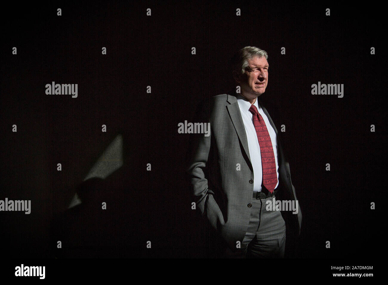 Clark S. Richter fotografiert im Trump International Hotel in Washington D.C. Clark Richter ist Gründer und Geschäftsführer des Weißen Hauses Writers Group, Inc. und eine Stellungnahme Journalist. Er war ein redenschreiber in der Reagan im Weißen Haus. Stockfoto