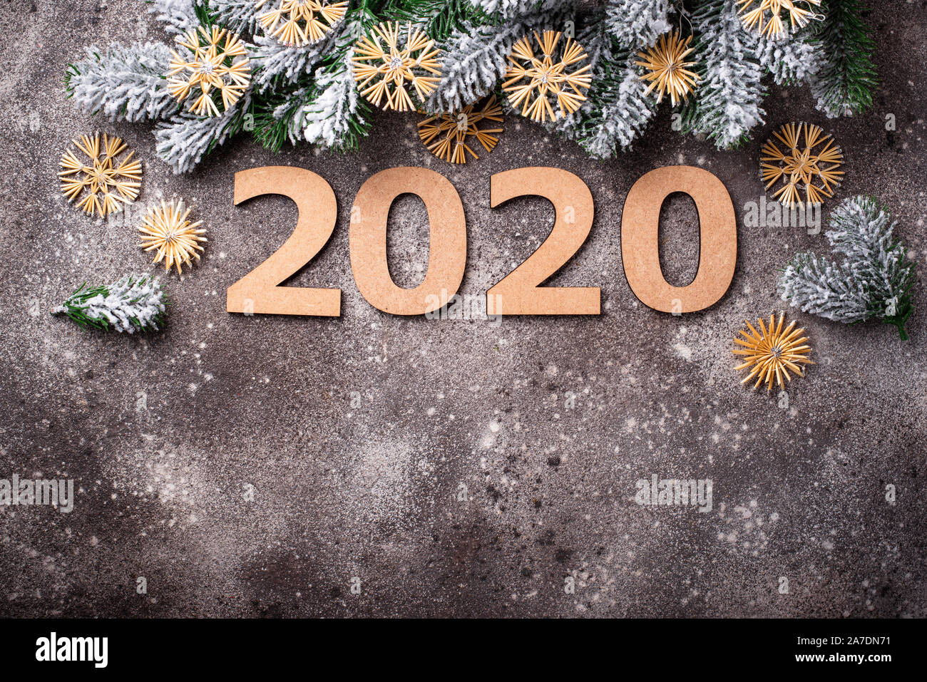 Weihnachtsbaum eco Dekor aus Stroh Stockfoto