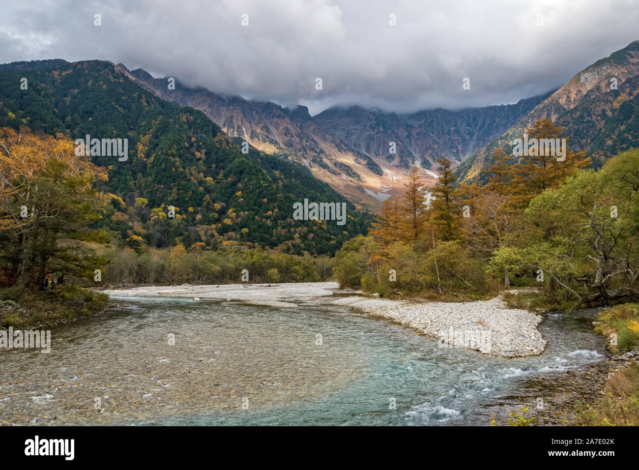 Kamikochi Bergblick Stockfoto