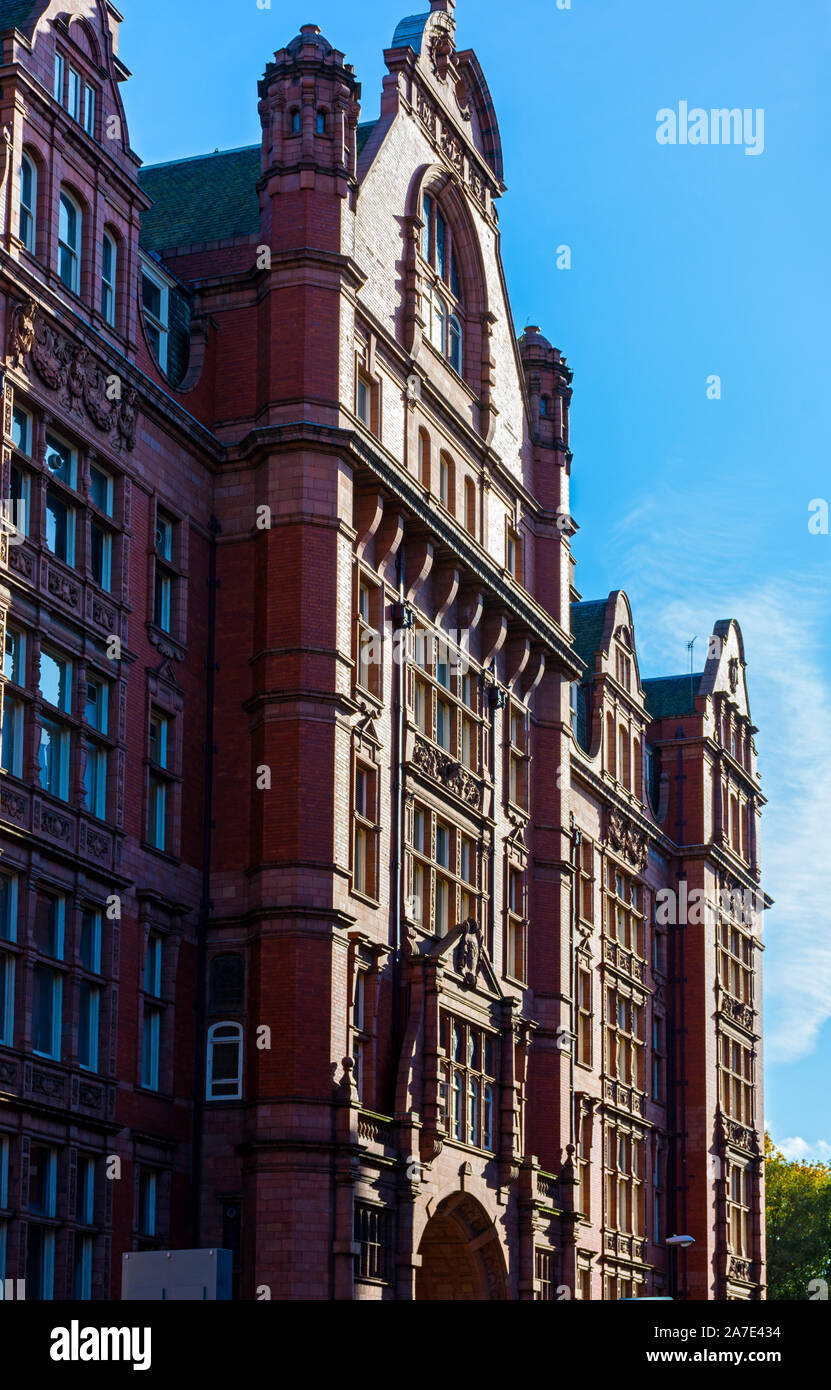 Die Sackvill Straße Gebäude (Bradshaw Gass & Hoffnung, 1902), Universität von Manchester. Grad II aufgeführt. Manchester, England, Großbritannien Stockfoto