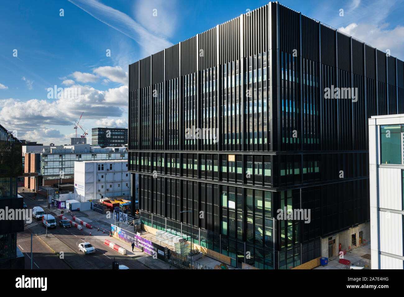 Der Manchester Engineering Campus Gebäude, im Bau Okt 2019. Universität von Manchester, England, Großbritannien Stockfoto