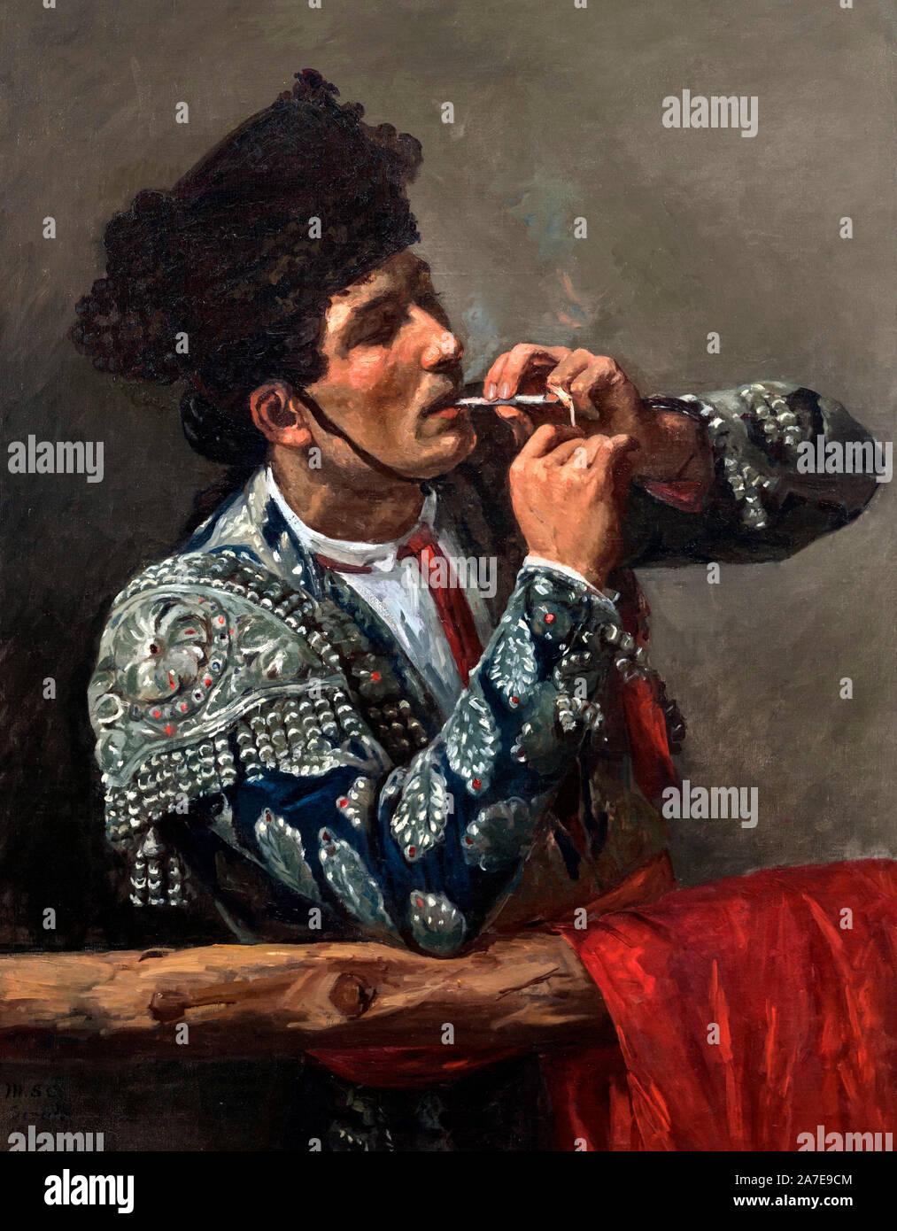 Nach dem Stierkampf von Mary Cassatt (1844-1926), Öl auf Leinwand, 1873 Stockfoto