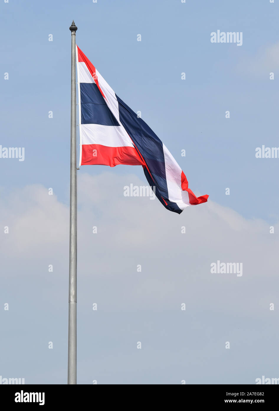 Thailand-Flagge Stockfoto
