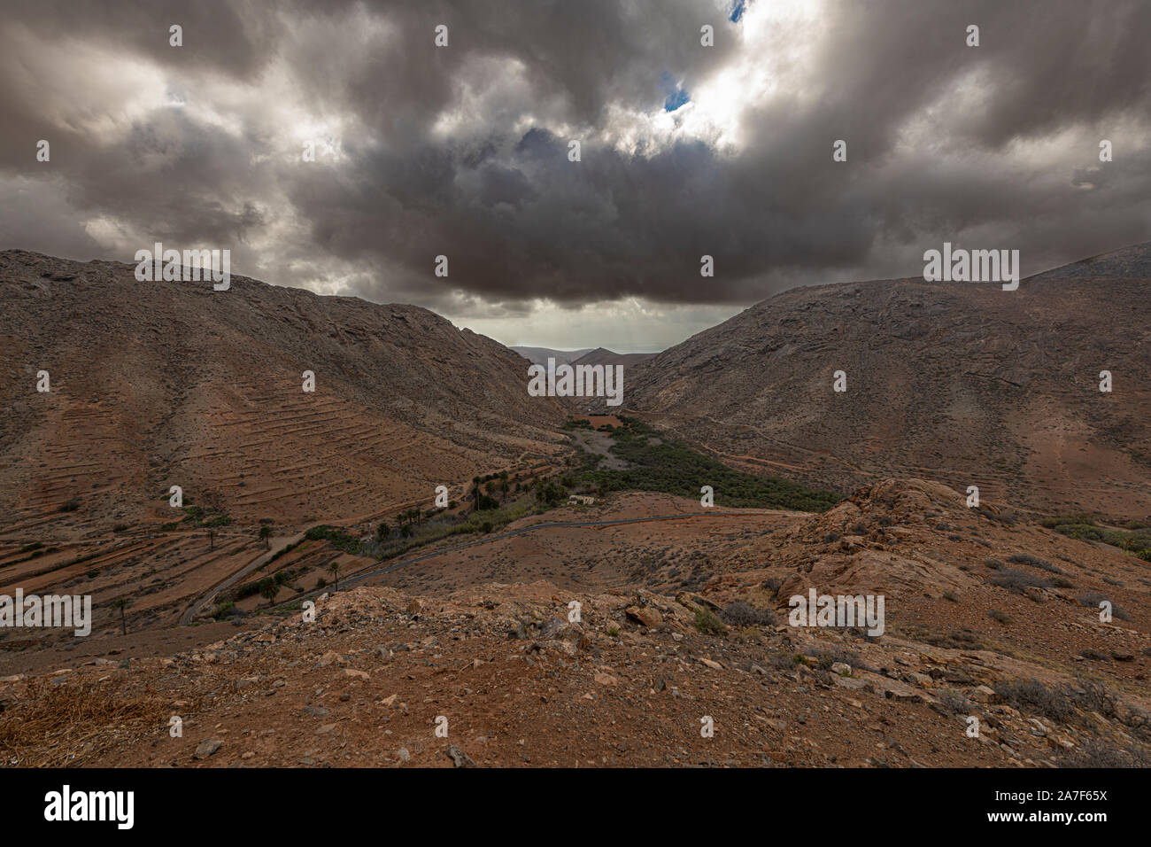 Landschaft von Fuerteventura, Kanaren Stockfoto