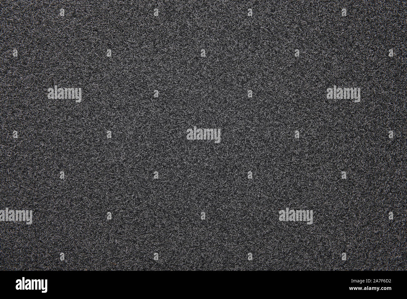 Textur der grauen Farbe Teppich Makro Nahaufnahme Stockfoto
