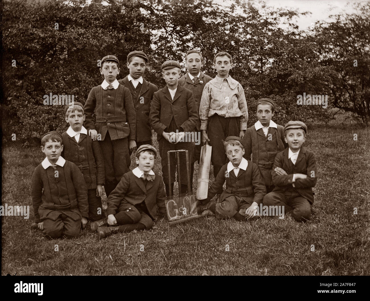 Bilder gescannt und von glasnegative wiederhergestellt. Die Bilder sind über 100 Jahre alt, Fotografen unbekannt Stockfoto