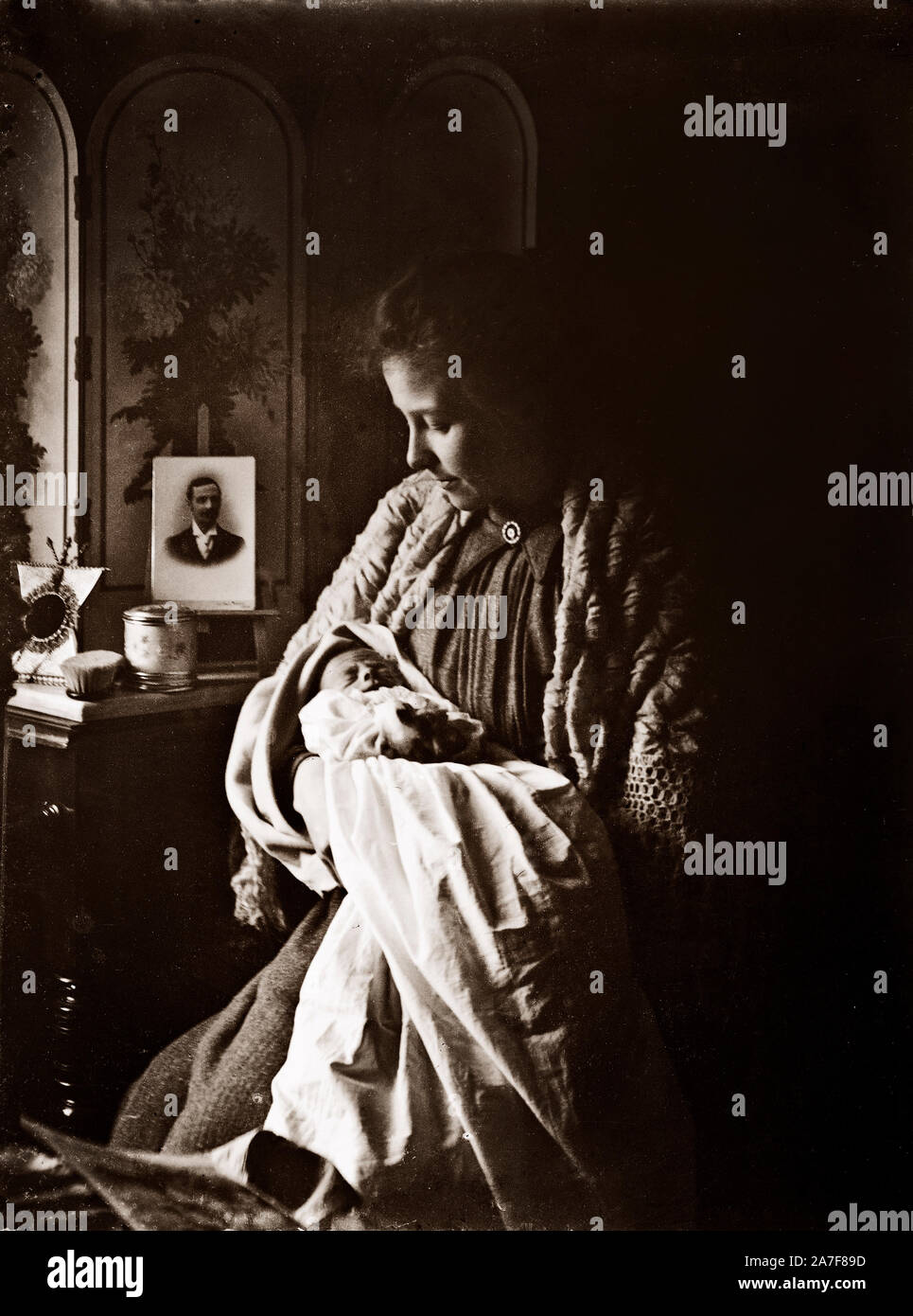 Bilder gescannt und von glasnegative wiederhergestellt. Die Bilder sind über 100 Jahre alt, Fotografen unbekannt Stockfoto