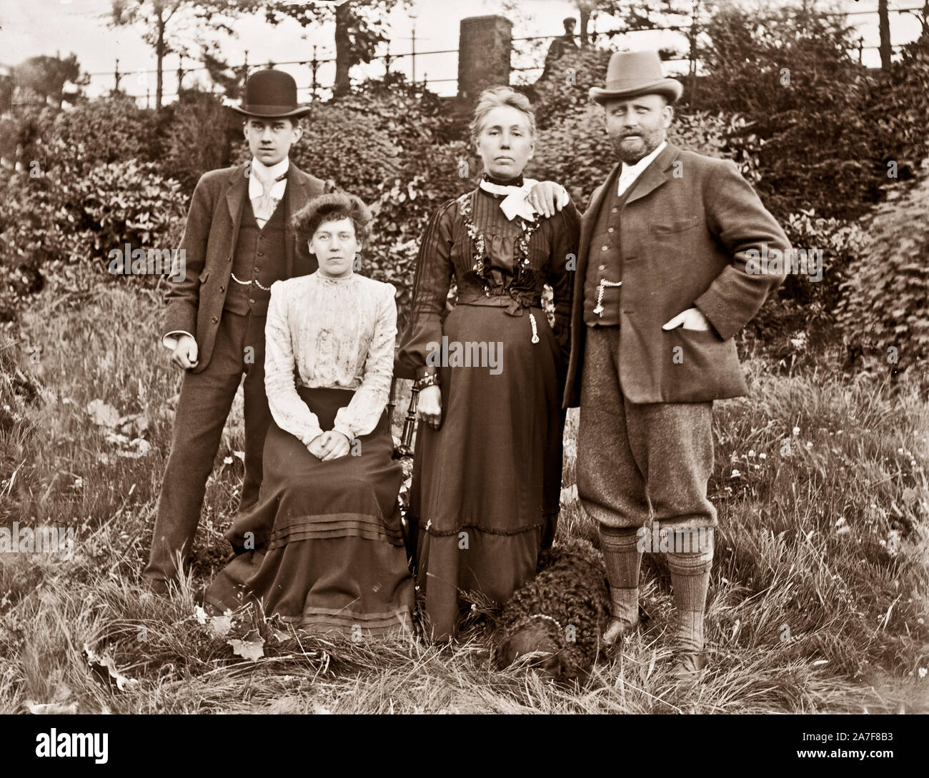 Bilder gescannt und von glasnegative wiederhergestellt. Die Bilder sind über 100 Jahre alt, Fotografen unbekannt Stockfoto