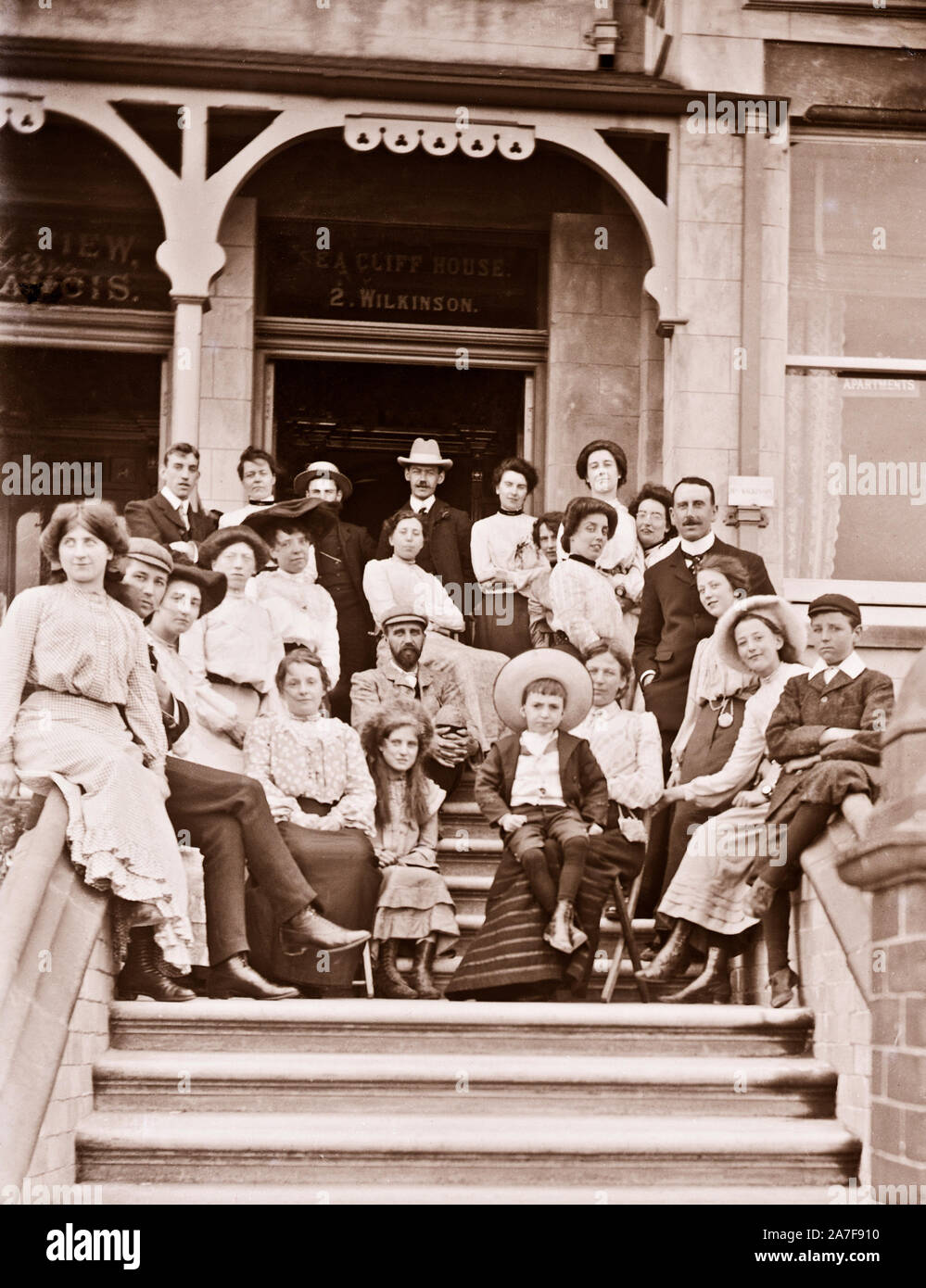 Bilder gescannt und von glasnegative wiederhergestellt. Die Bilder sind über 100 Jahre alt, Fotografen unbekannt Stockfoto