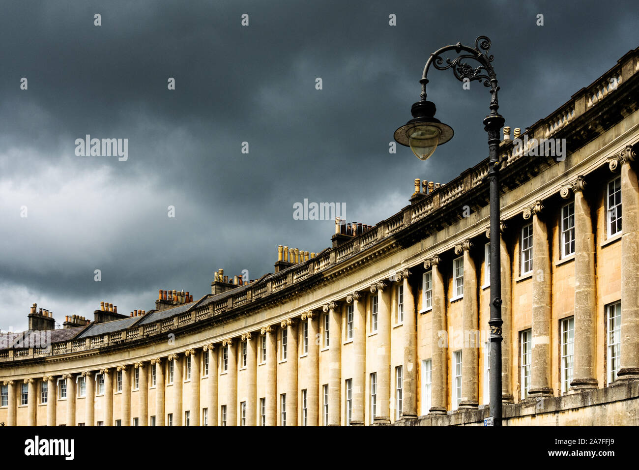 ROYAL CRESCENT, Badewanne Stockfoto