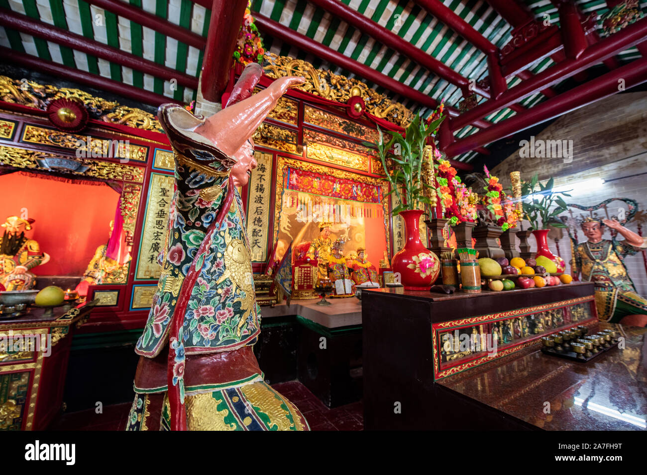 Tippen Sie auf Mun Island, Hongkong - Tin Hau Tempel Stockfoto