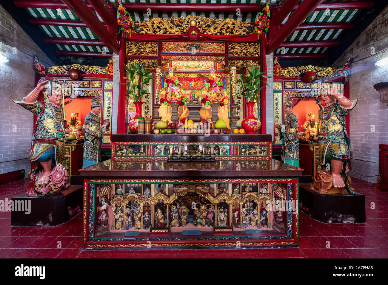 Tippen Sie auf Mun Island, Hongkong - Tin Hau Tempel Stockfoto