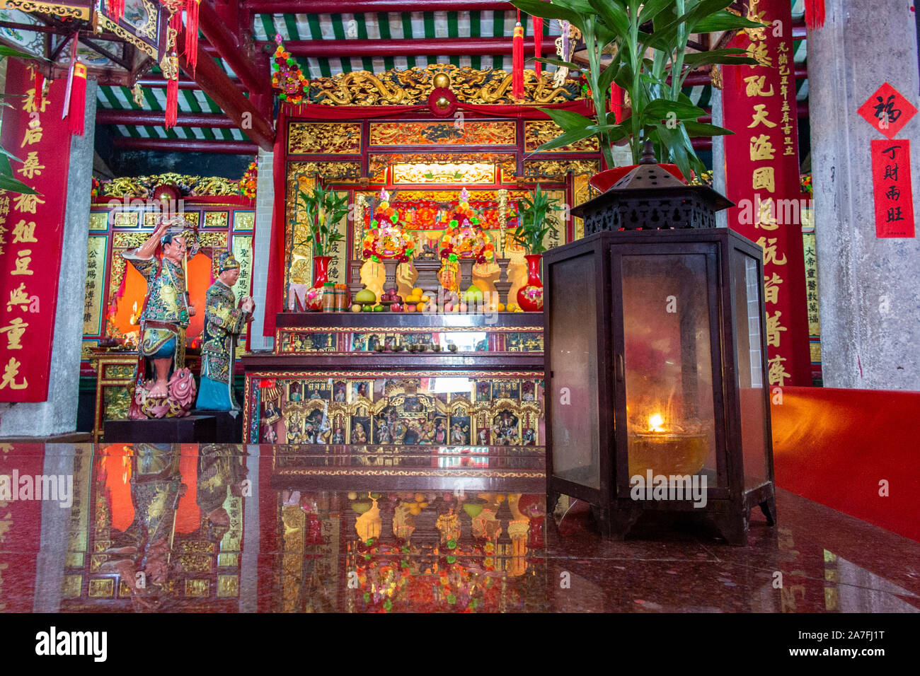 Tippen Sie auf Mun Island, Hongkong - Tin Hau Tempel Stockfoto