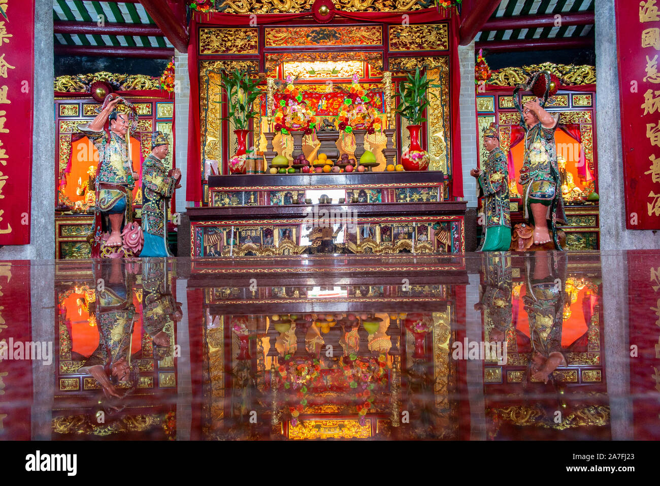 Tippen Sie auf Mun Island, Hongkong - Tin Hau Tempel Stockfoto