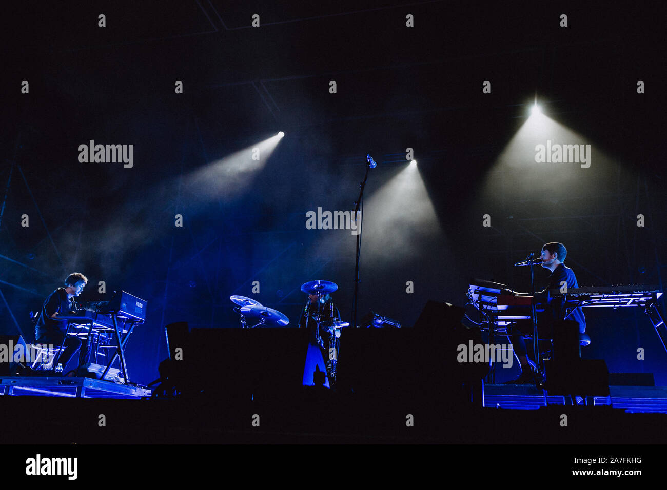 Englisch Produzent James Blake führt live in Turin Stockfoto