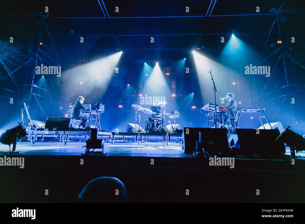 Englisch Produzent James Blake führt live in Turin Stockfoto