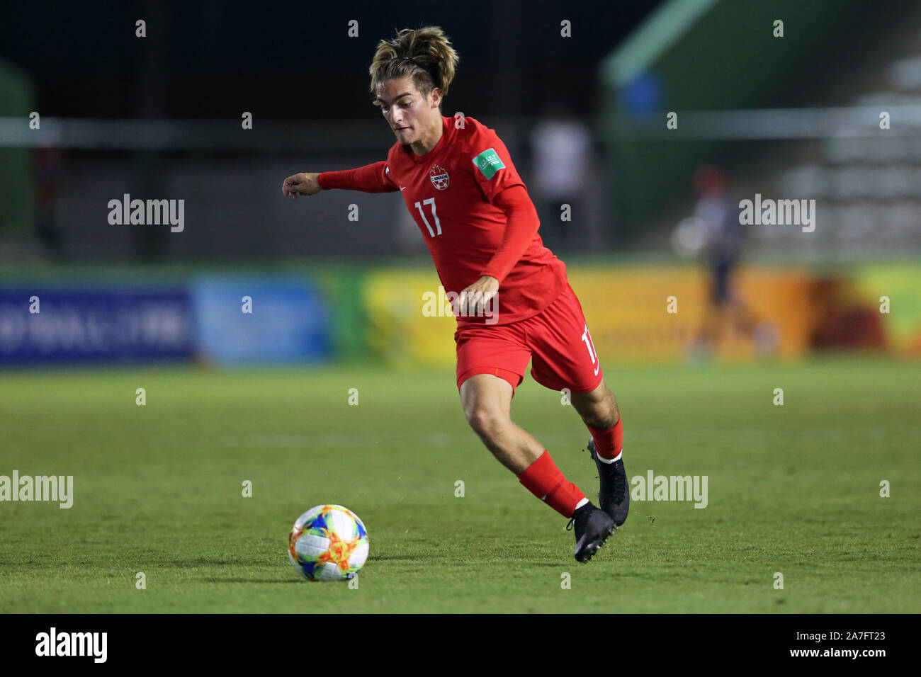 01. November 2019; Bezerrao Stadion, Brasilia, Distrito Federal, Brasilien; FIFA U-17-Weltmeisterschaft 2019 in Brasilien, Kanada und Neuseeland; Sean Rea von Kanada - Redaktionelle Verwendung Stockfoto