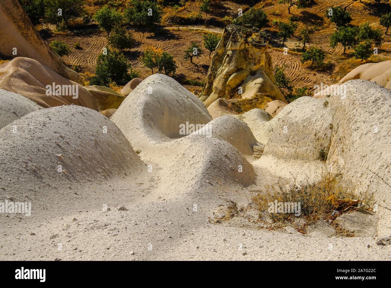 Erstaunlich und spektakuläre Landschaft in Kappadokien, Anatolien, Türkei. Stockfoto