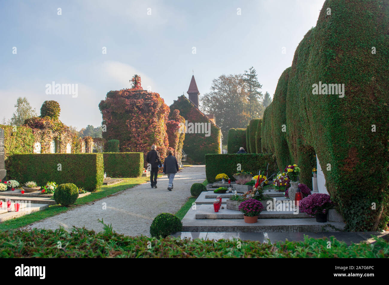 Varaždin Friedhof, Allerheiligen Stockfoto