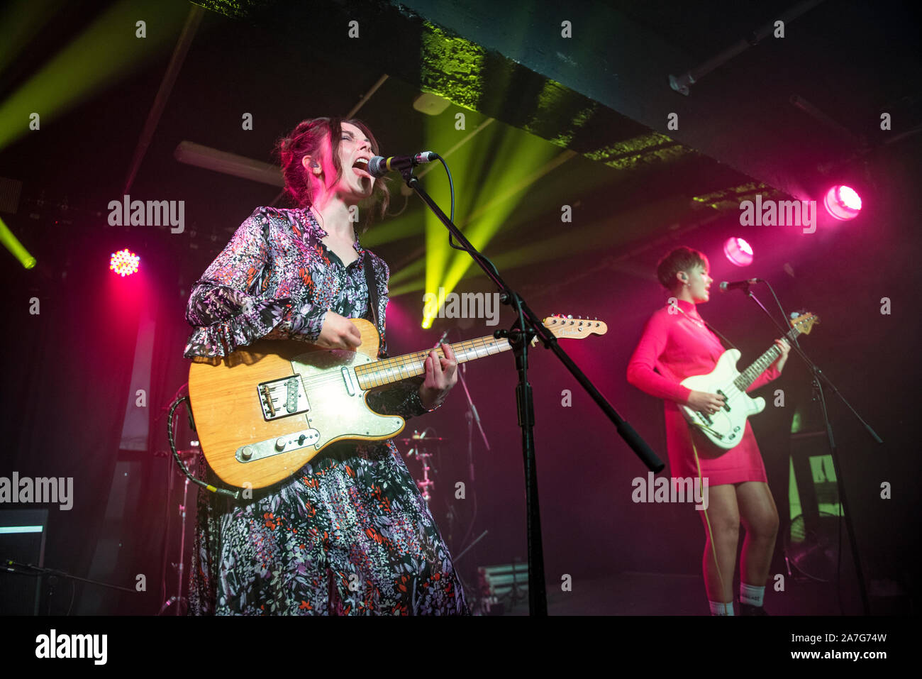 Manchester, Großbritannien. 01.November 2019. Honeyblood am Manchester Academy 3 auf der im normalen Anblick UK Tour, Manchester 2019-11-01 durchführen Stockfoto