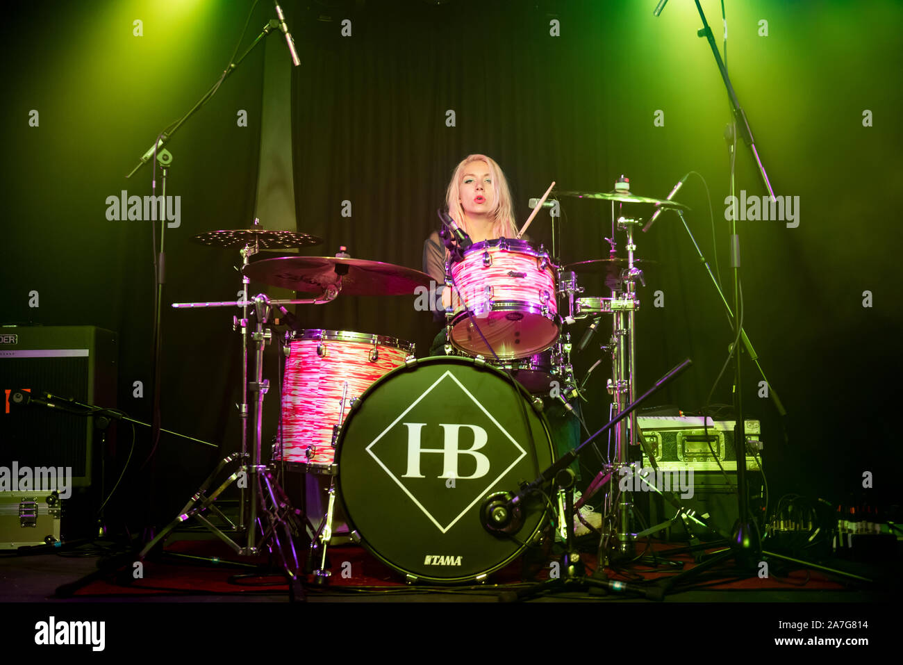 Manchester, Großbritannien. 01.November 2019. Honeyblood am Manchester Academy 3 auf der im normalen Anblick UK Tour, Manchester 2019-11-01 durchführen Stockfoto