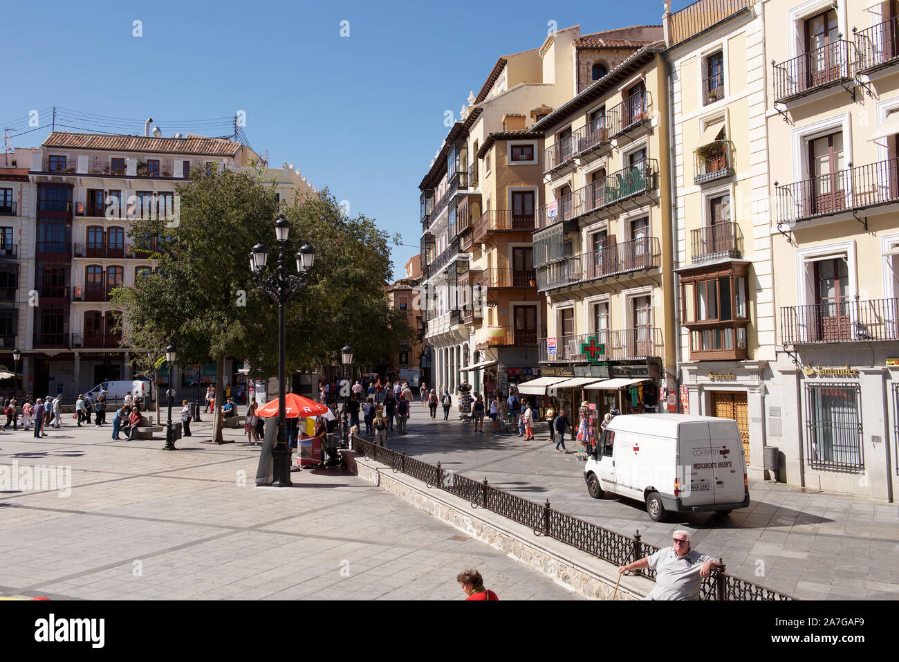 Plaza de Zocodover in Toledo, Spanien Stockfoto