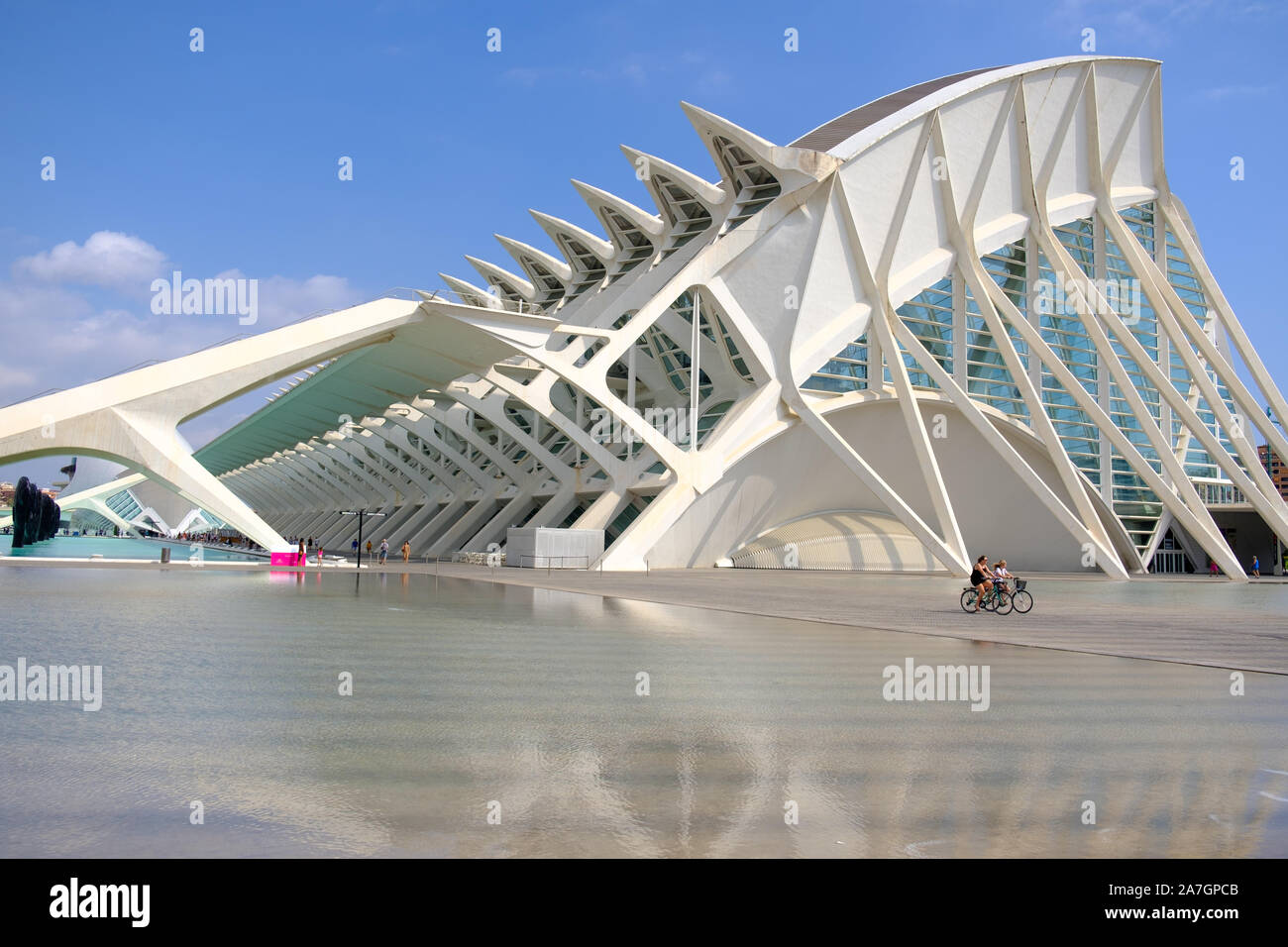 L'Hemisferic in der Stadt der Künste und Wissenschaften in Valencia, Spanien Stockfoto